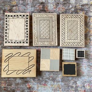 Rubber stamps (borders and backgrounds)